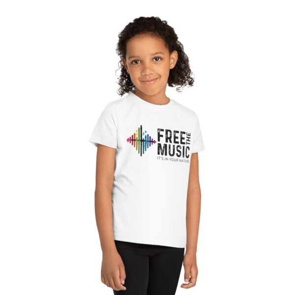 Kids' Organic T-Shirt - Free The Music Logo