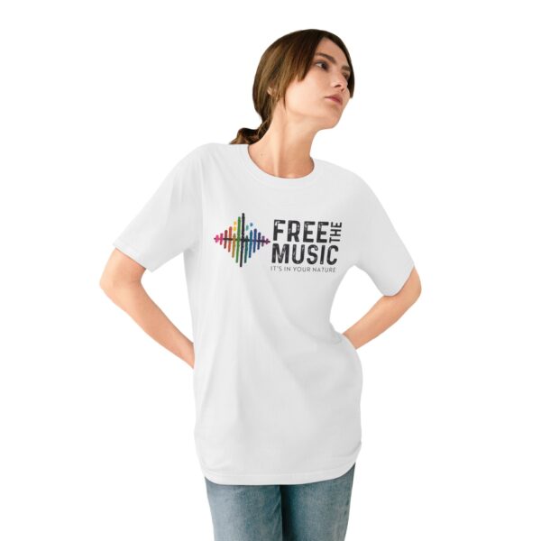 Organic Free The Music Logo T-shirt - Image 4